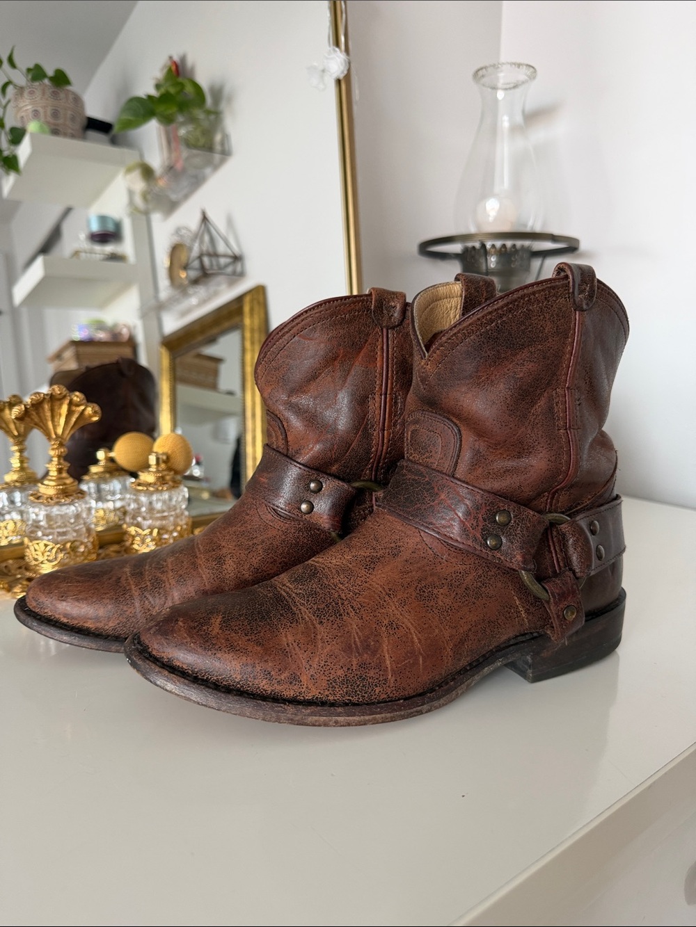 Frye Wyatt Harness Boots
